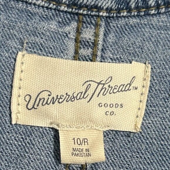 NWT Universal Thread Utility Baggy Denim Jumpsuit Women's Size 10 - Picture 13 of 14